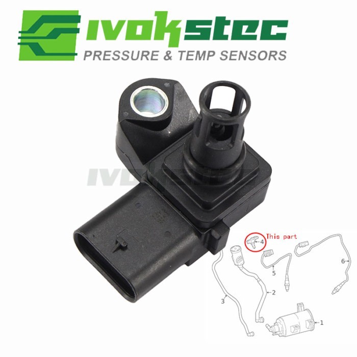 MAP Sensor Intake Manifold Absolute Pressure For BMW 230i 330i 430i 530i 740i 840i X4 X5 X6 X7 M2 M