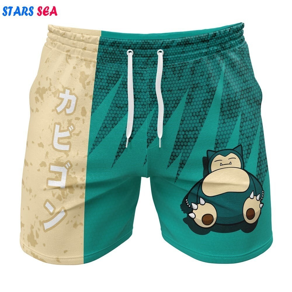 Snorlax Classic Pokemon Gym Shorts
