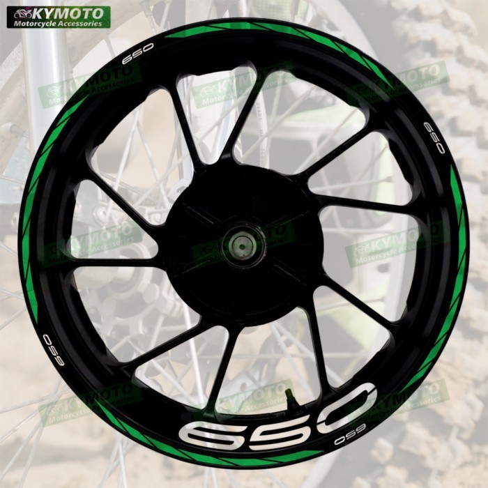 For Z 650 Z650 reflective motorcycle wheel 17 inch sticker racing fairing hub decal rim stripe tape