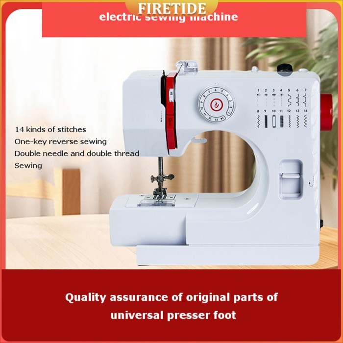 728 Mini Sewing Machine 14 Stitches Electric Sewing Machine Sewing Kit Multifunctional 14-Linear Do
