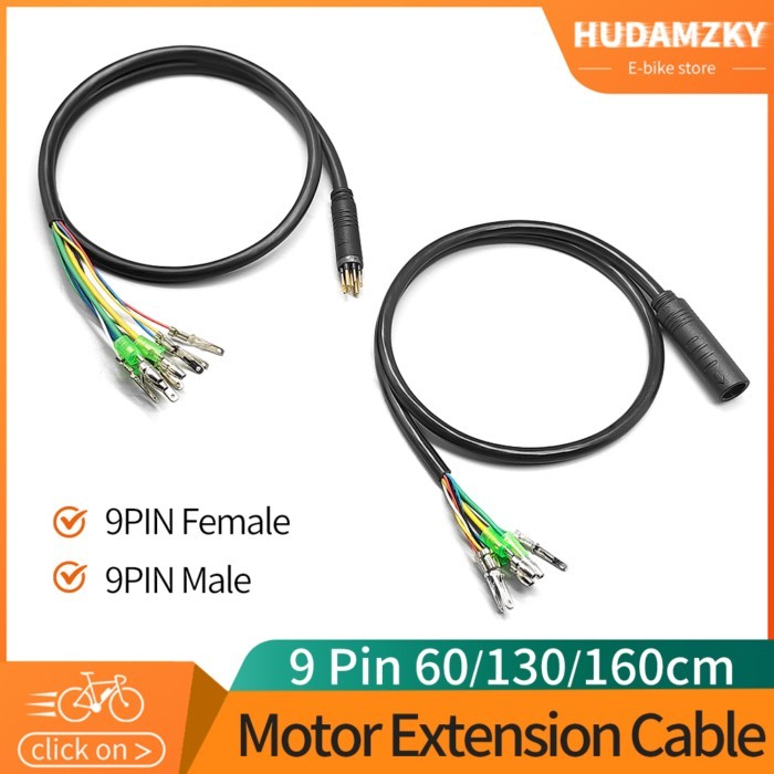 Ebike Julet 9Pin Hub Motor Extension cable Conversion Line Waterproof Ebike Motor Cable for Electri