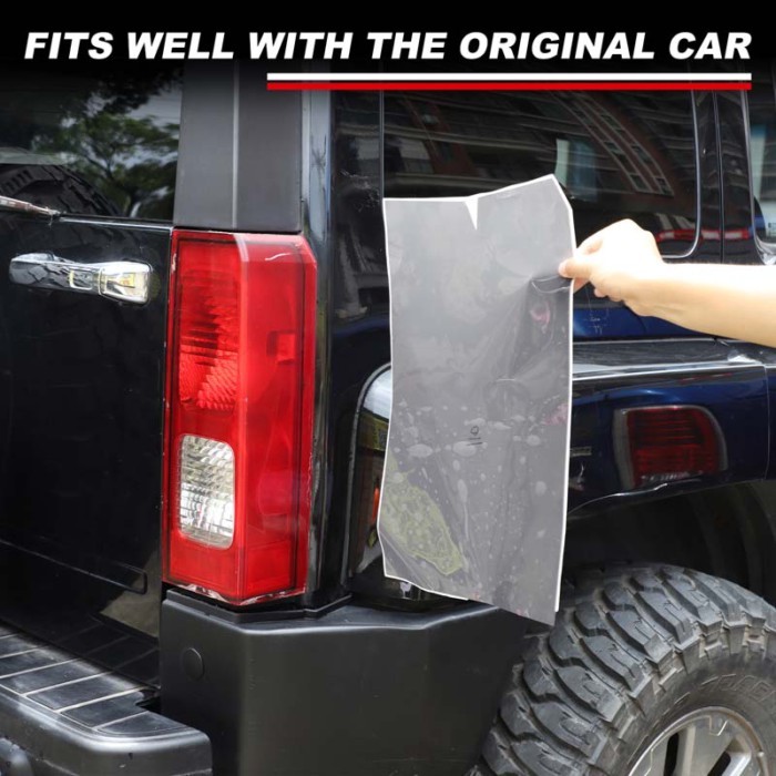 For HUMMER H3 H3T 2005-2009 Black Auto Car Headlight Taillight Tint Film Sticker Decoration for Car