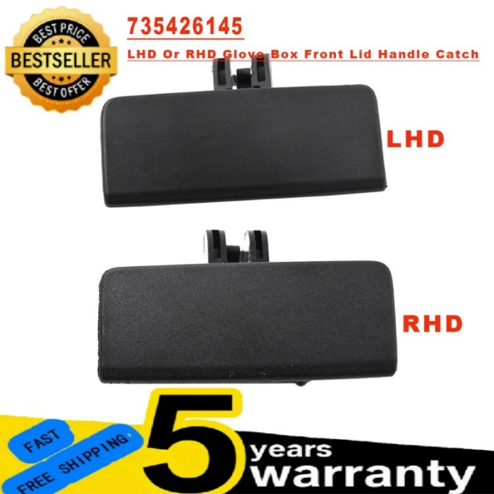 For Fiat Grande Punto Black LHD Or RHD Car Glove Box Front Lid Handle Catch 735426145 Car Accessori
