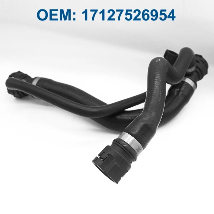 17127526954 Oil Inlet Hose For BMW 7' 745i 745Li 4L V8 E65/E66 Upper Radiator Connection Water Cool