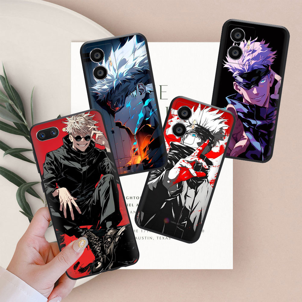 OPPO A57 A57S A57E A77 A77S A74 A76 A78 A58 A93 A91 F15 A54 ปกอ่อน 195N Gojō Satoru ซิลิโคนเคสโทรศัพ