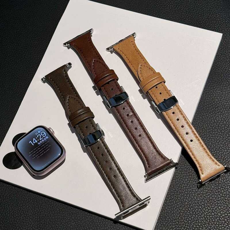 สายหนังสไตล์เสียเหมาะสําหรับสาย Apple iwatch10/98765432สาย S1E