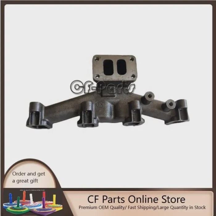 NEW EXHAUST MANIFOLD Fits For 4D102 Engine KOMATSU PC100-6 PC120-6 PC60-7