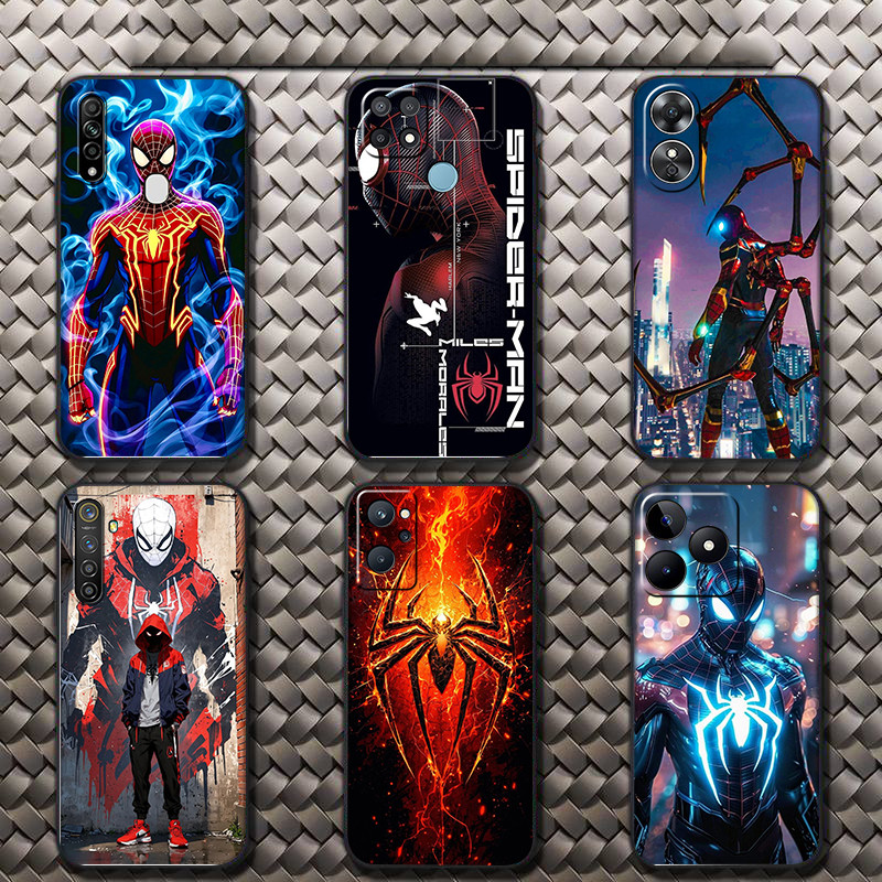 สําหรับ OPPO Reno 4 Pro 5 5F 6 Lite 7Z 8Z 8T Ultimate Spider-Man Anti fall เคสโทรศัพท์