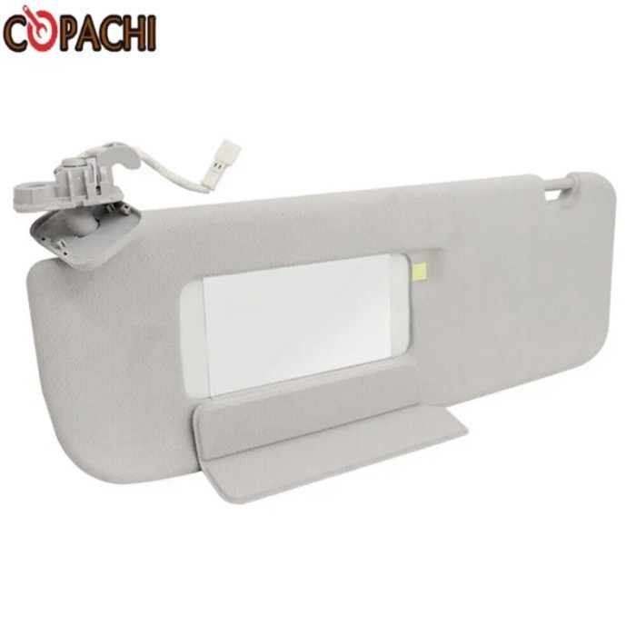 1pc 1088738-01-I Sun Visor Driver Side Left For Tesla Model 3/Y 2021-2022 Gray