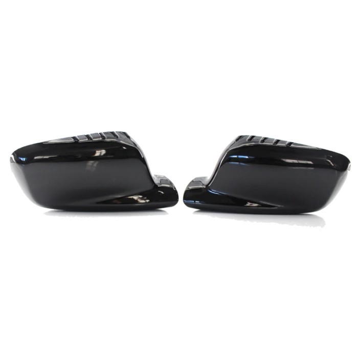 Carbon Fiber Bright black Side Rearview Mirror Cover For BMW 3 7 Series E46 E65 E66 E67 745i 750i 7