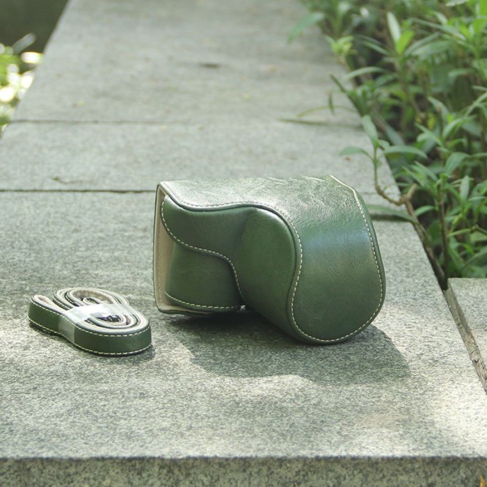 เหมาะสําหรับกระเป๋ากล้อง Sony A6400 a6100 NEX5R/T a5000 เคสหนัง a51 เคสป้องกัน NEX3N A63