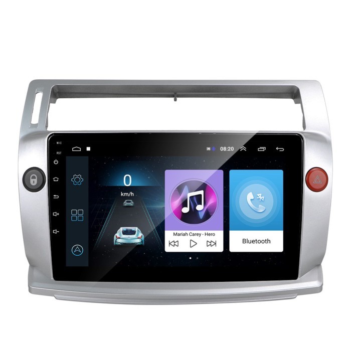 Podofo 9'' Android Car Stereo Double Din Car Radio Video 2 Din  BT Wifi GPS FM For Citroen C4/C-Tri