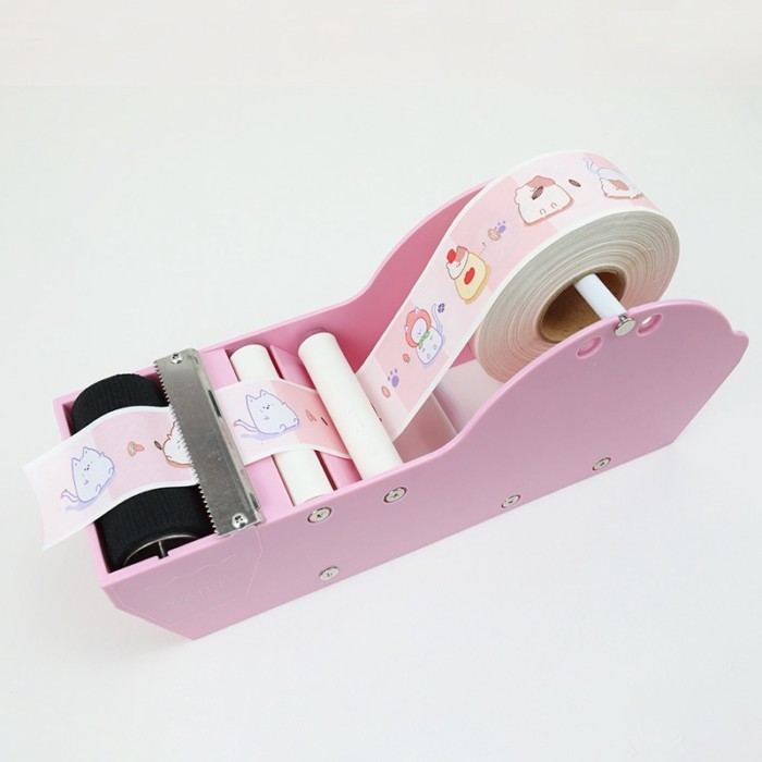 Water Activated Tape Dispenser Gum Tape Set Wet/Cut Kraft Gummed Tape Cutter for Box Sealing Waterc