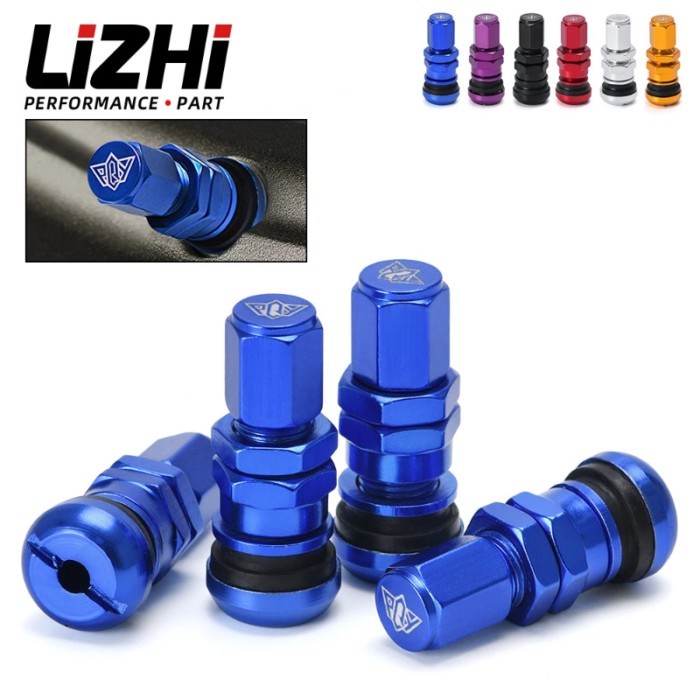 Universal 4 PQY Volk Racing Forged Aluminum Valve Stem Caps Wheels Rims LZ-WR11