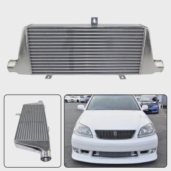 Front Mount Tube & Fin Intercooler Aluminum for Toyota Chaser MARK II JZX110 1JZ-GTE 2.0L 2000-2004