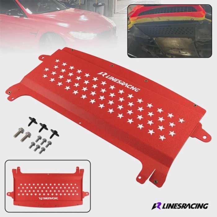 Oil Cooler Skid Plate For BMW F8X M3 F80 15-18 M4 F82 F83 15-20 S55 Engine 3.0L F-Series Aluminum W