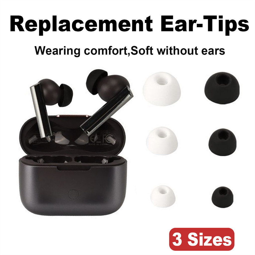 6pcs ซิลิโคนหูเคล็ดลับใช้งานร่วมกับ Baseus WM01 W04 Plus WM02 W06 W12 Encok W3 หูฟังชนิดใส่ในหูหูฟัง