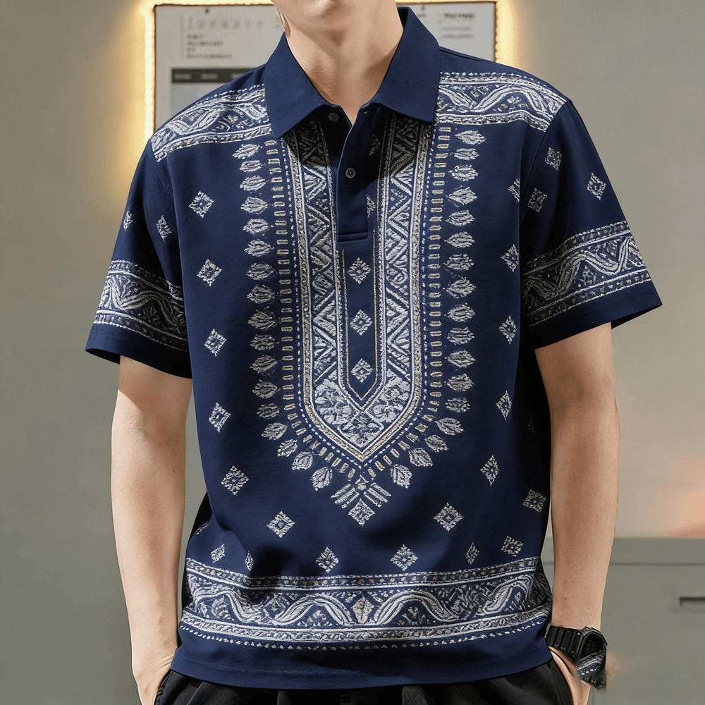 ผู้ชายหรูหรา ชื่อย่อ เสื้อโปโลลายเพื่อนที่มีคุณภาพสูงลําลองธุรกิจโปโลสําหรับผู้ชายระบายอากาศฤดูร้อนด้านบนแฟชั่นสวมใส่อย่างเป็นทางการสํา 13