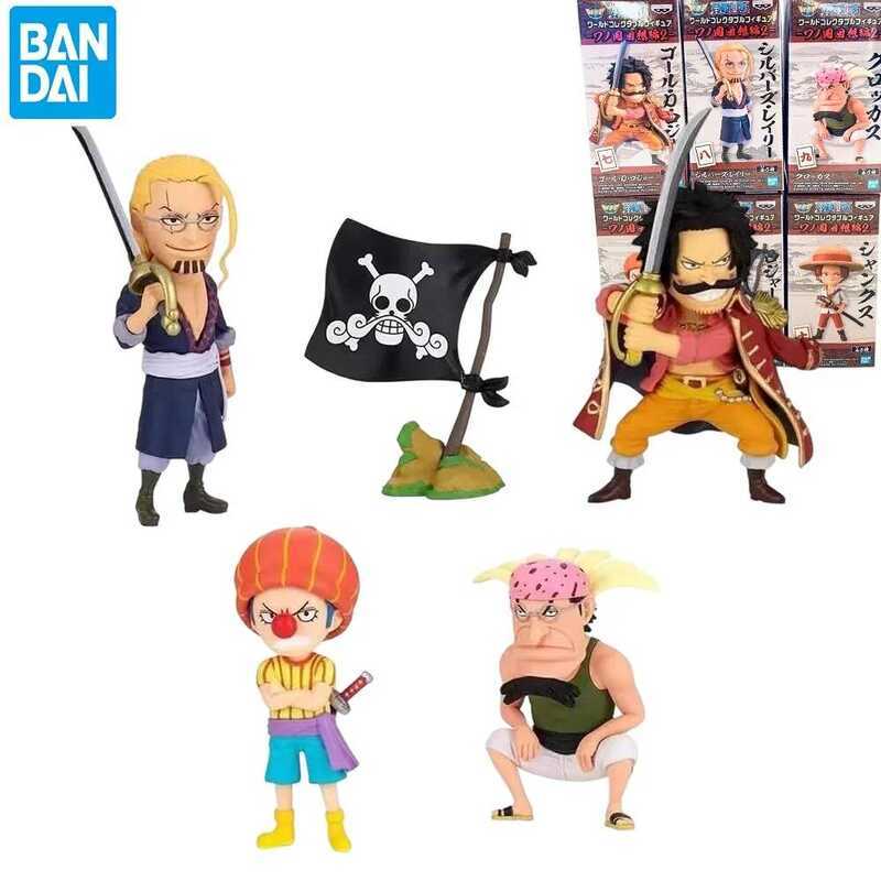 Bandai Genuine One Piece Figure Toys WCF Wano Country 2 Roger Rayleigh Shan Buggy Crocus Anime Mode