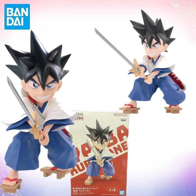 Bandai Original Boxed YAIBA Samurai Legend KUROGANE Action Figure Model Toys Besktop Decorate Colle