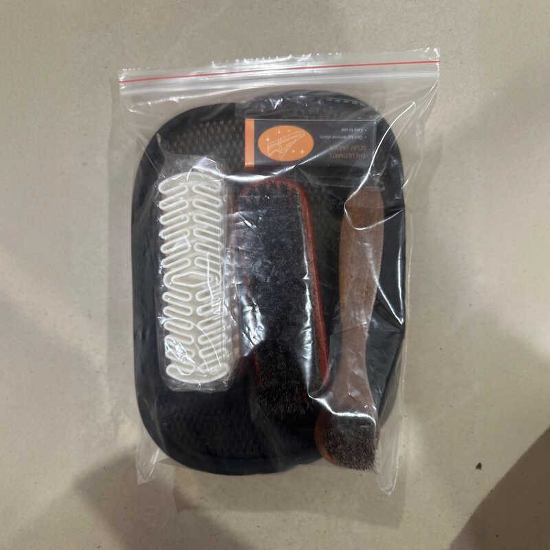 ชุดแปรงรองเท้า Horsehair แปรง Snow Boots Suede Suede Care แปรงทําความสะอาด Decontamination Eraser น้