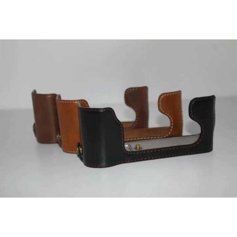 เหมาะสําหรับ Fuji Micro Single XE1 XE2 XE2Sxe1xe2xe2s กระเป๋ากล้องฐานครึ่งกรณีหนังกรณีป้องกัน