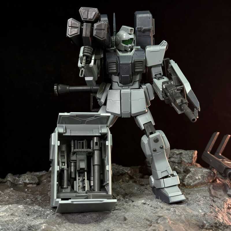 Cool KK KK KK KK Jim Marine Corps Jim Airborne Backpack HG KG Marine Corps Gundam Assembly Model