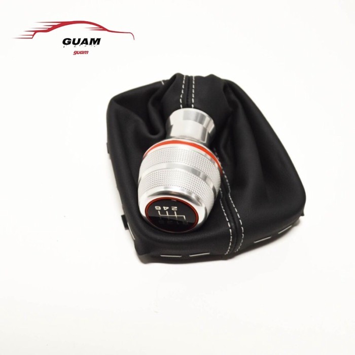 8X0863278QXBA 6 Speed Gear Shift Knob Alloy With Leather Boot 8X0863278Q XBA For Audi A1 8X