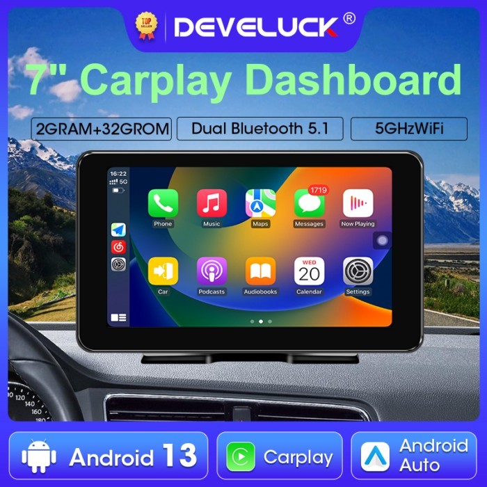 7 inch 2G+32G Android 13 Wireless Carplay Android Auto Car Multimedia Intelligent Systems Screen 8