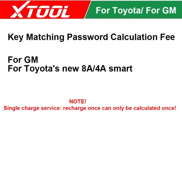 Tokens For Toyota 4A/8A Smart Key Calculation Point Card FOR GM CANFD Model Key Matching Password C