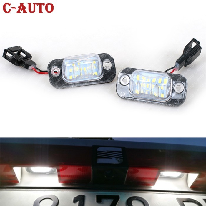 2Pcs For VW Golf Mk3 Polo 3 Classic Cabriolet Seat Ibiza Cordoba Vario 6K Error Free White LED Numb