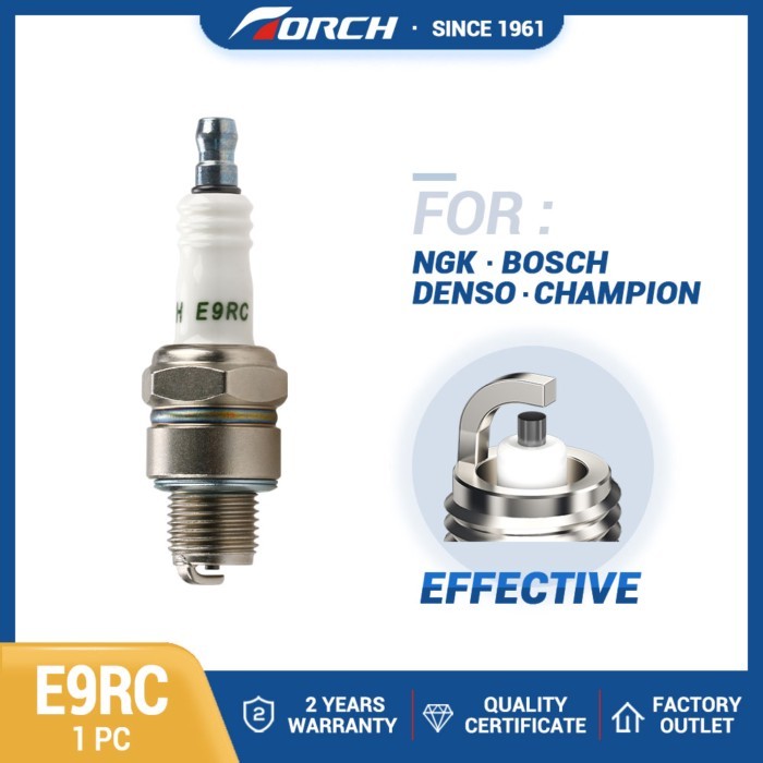 1PC Effective Spark Plug TORCH E9RC Replace for W27FSR W27FS-U 4522 BR9HS 5810 B9HS PSA 7567.63 024