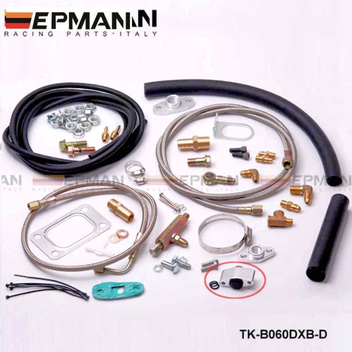 For T3T4 T3 T4 T70 T04S T04Z T4E Complete Turbo Oil Line Inlet Drain Return Kit With Or Without Sen