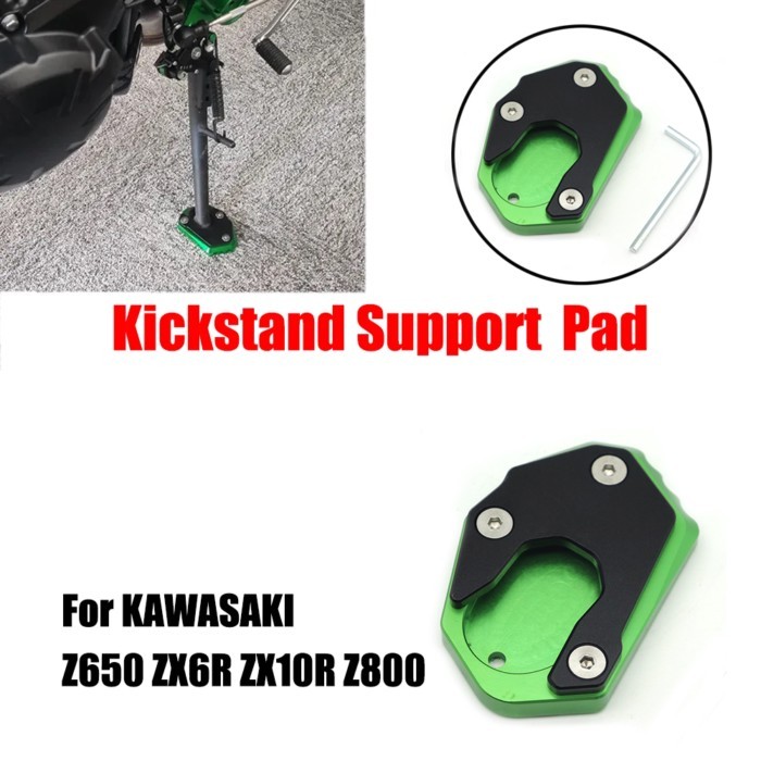 For KAWASAKI Z650 ZX6R ZX10R Z800 Z 650 800 6R 10R NINJA CNC Motorcycle Kickstand Foot Enlarge Exte