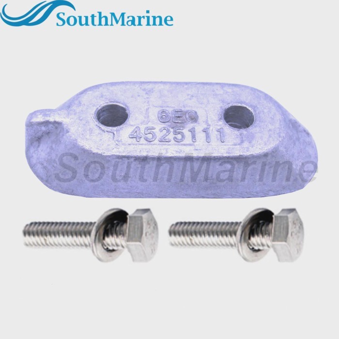 Outboard Engine 65W-45251-00 6E0-45251-11 6E0-45251-12 Lower Unit Gearbox Anode for Yamaha 4HP 6HP