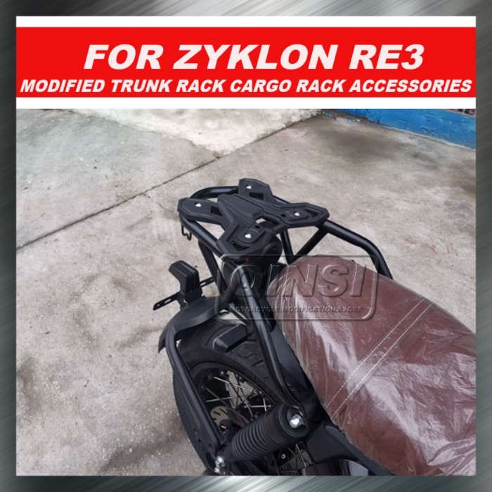 Motorcycle Rear Shelf Armrest Modified Tail Wing ZS400 Modified Tail Box Rack Cargo Rack Accessorie