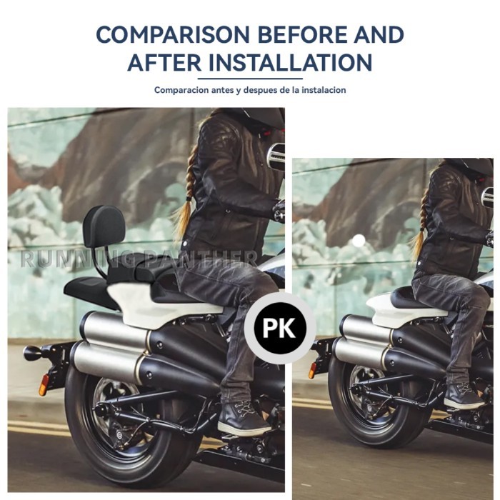 FOR Sportster S 1250 RH1250 RH 1250 S RH1250S 2021 2022 Motorcycle Driver Passenger Pillion Rear Ba