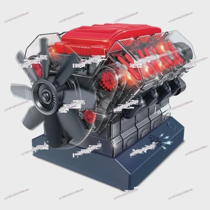 New analog engine toy V8 model kit Puzzle Engine toy