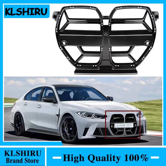 Front Bumper Grille For BMW G80 M3 G82 G83 M4 2021 2022 2023 CSL Style Front Hood Kidney Grill Carb