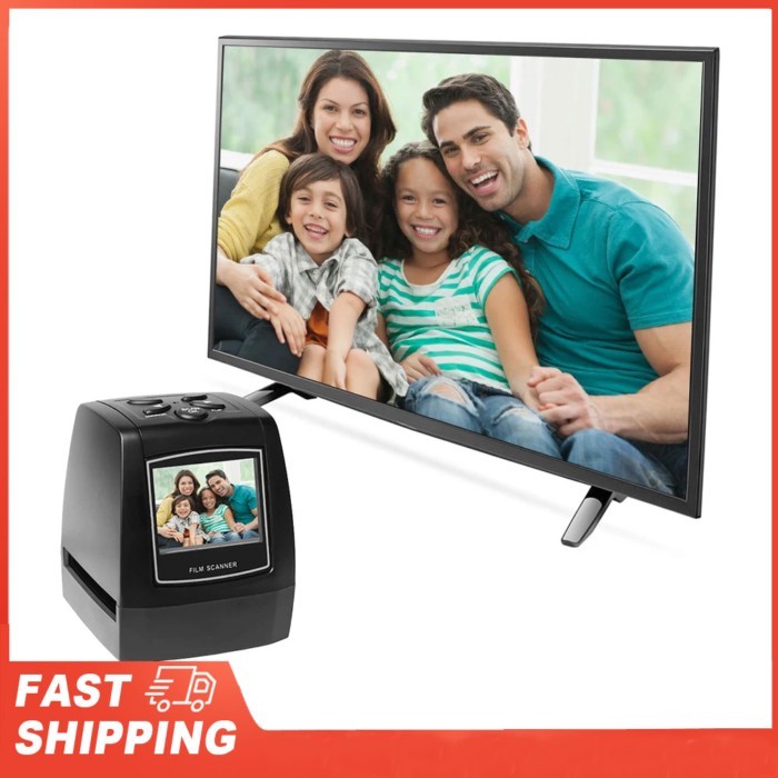 Protable Negative Film Scanner 35/135mm Slide Film Converter Photo Digital Image Viewer with 2.4" L