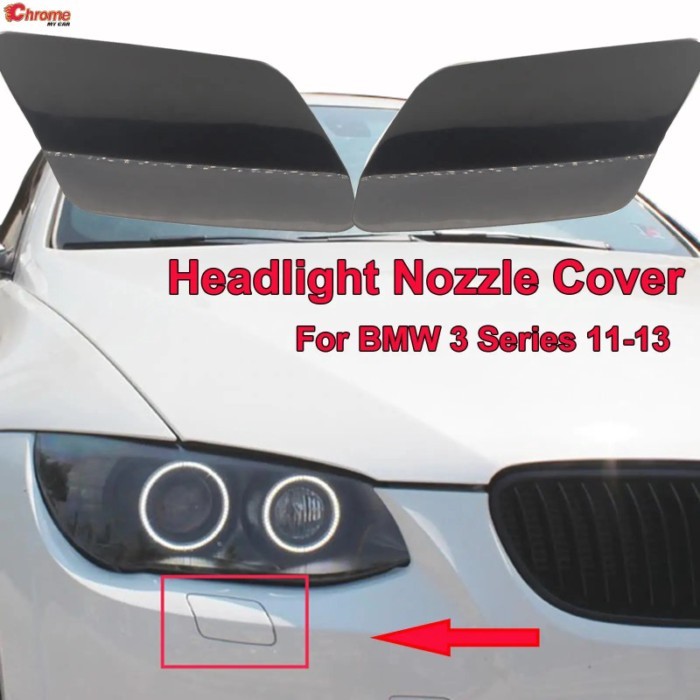 Front Bumper Headlight Washer Nozzle Cover Cap For BMW E92 E93 LCI xDrive Coupe Convertible 2011 -