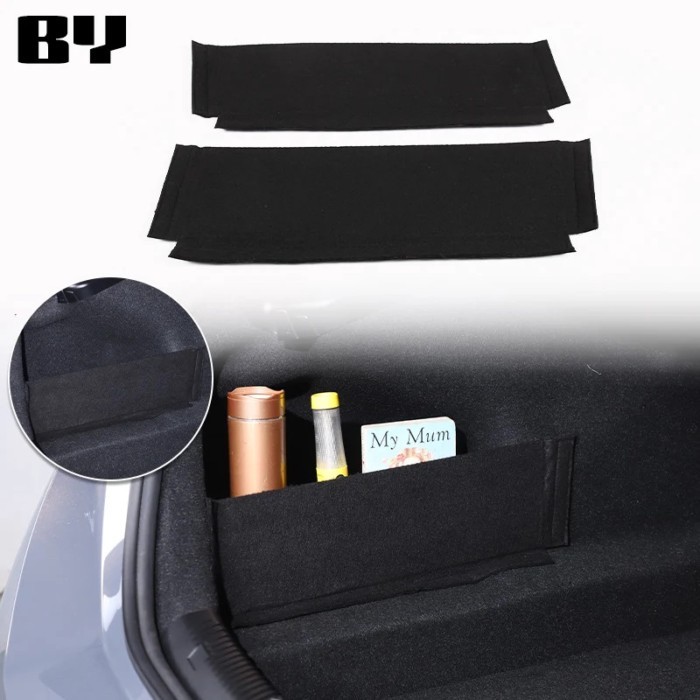 For BMW 5 Series G60 2024 Car Accessories Flannel Trunk Side Storage Organizer Board Partitions Pla