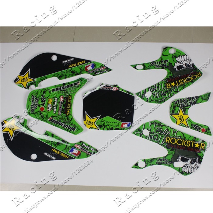3M Decals Stickers Graphics For 02-08 KLX110 KX65 DRZ110 pit dirt Bike Motocross 3