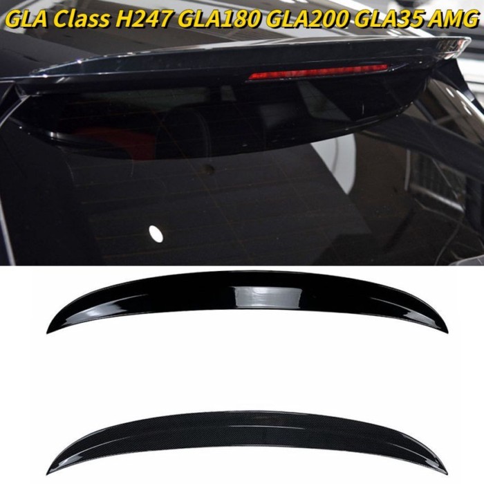 For Mercedes Benz GLA Class H247 GLA180 GLA200 GLA35 AMG 2020-2023 Rear Trunk Spoiler Body Kit Tail