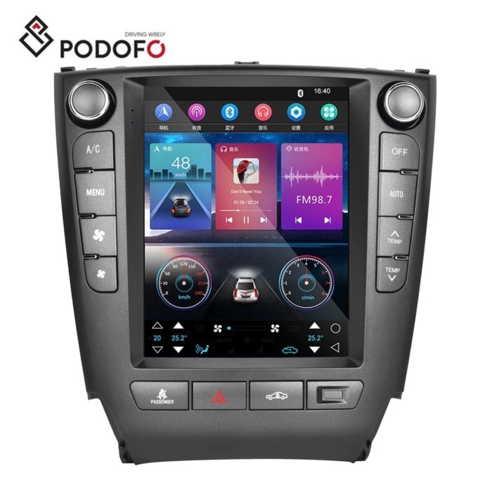 Podofo 9.7inch Auto Electronics Android 11 1+16/2+32 Car Autoradio For Lexus IS250 2006-2012 Carpla