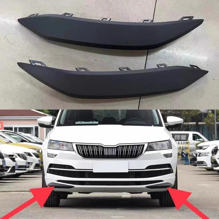 Auto Front Bumper Guard Pad Front Bumper Guard Cover Plate for Skoda Karoq 2022 2023 2024