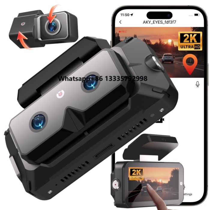Starvis 2 Sensor Akeeyo Eyes 3 Channel Dash Cam System Car Dashcam 4k Recording With Adas