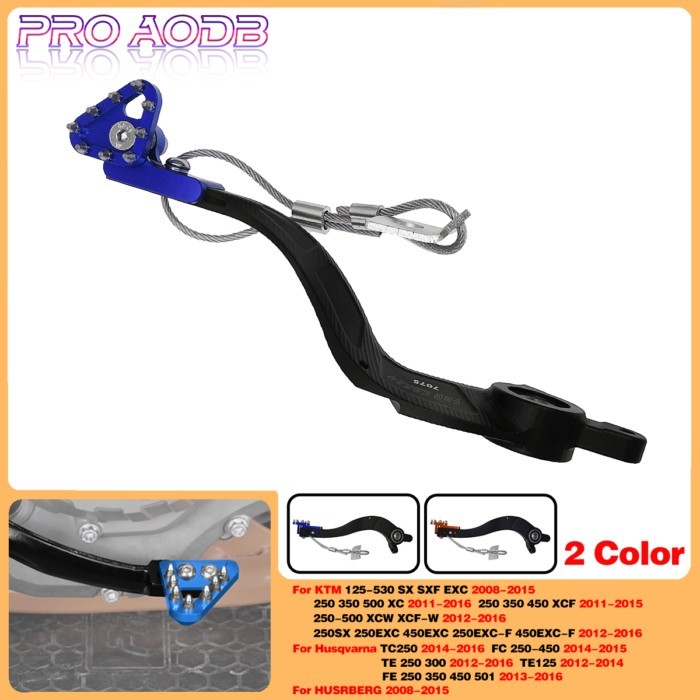 For KTM 250SX 250EXC 450EXC 250EXC-F 450EXC-F 2012-2016 CNC Rear Brake Pedal Arm Lever Brake Saver