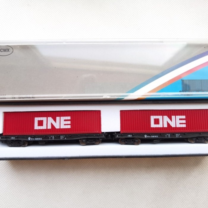 N Type N Scale Small Scale 1 Scale 160 Flatbed Truck+Container NX70A Train Model 2 ส่วน