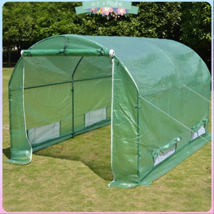 Green House Outdoor 600x300x220CM Garden Vegetable Insect Net Cover Greenhouse Plant Cover Freeze P